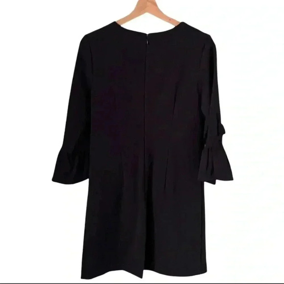 🆕Nanette Lepore Elegant Dark Navy Bell Sleeve Dress 6🆕 - Picture 4 of 10